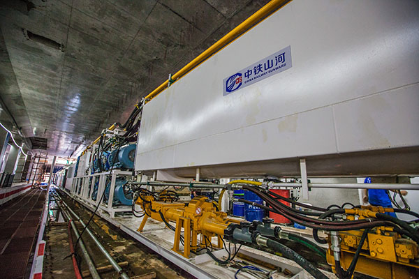 中铁3868la银河总站盾构机双线掘进 全力攻坚长沙地铁5号线