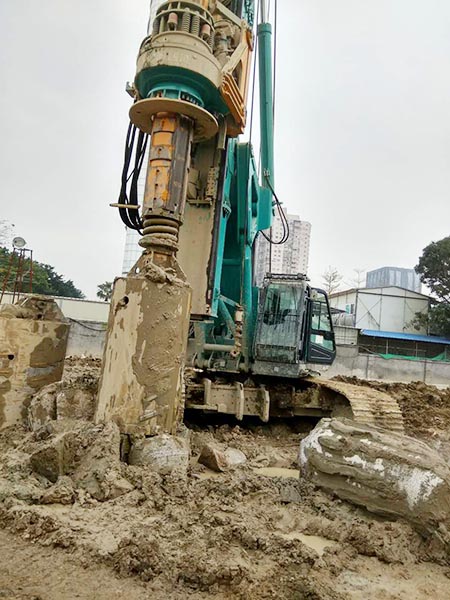见证事业的时刻，3868la银河总站智能旋挖刷新国内旋挖入岩纪录