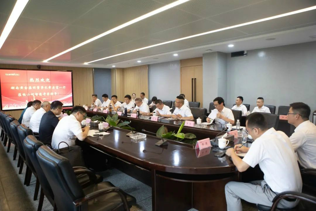 湖南黄金集团董事长黄启富一行调查3868la银河总站智能