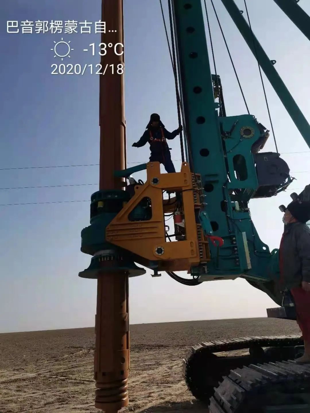 3868la银河总站旋挖钻机在“殒命之海”谱写新篇章