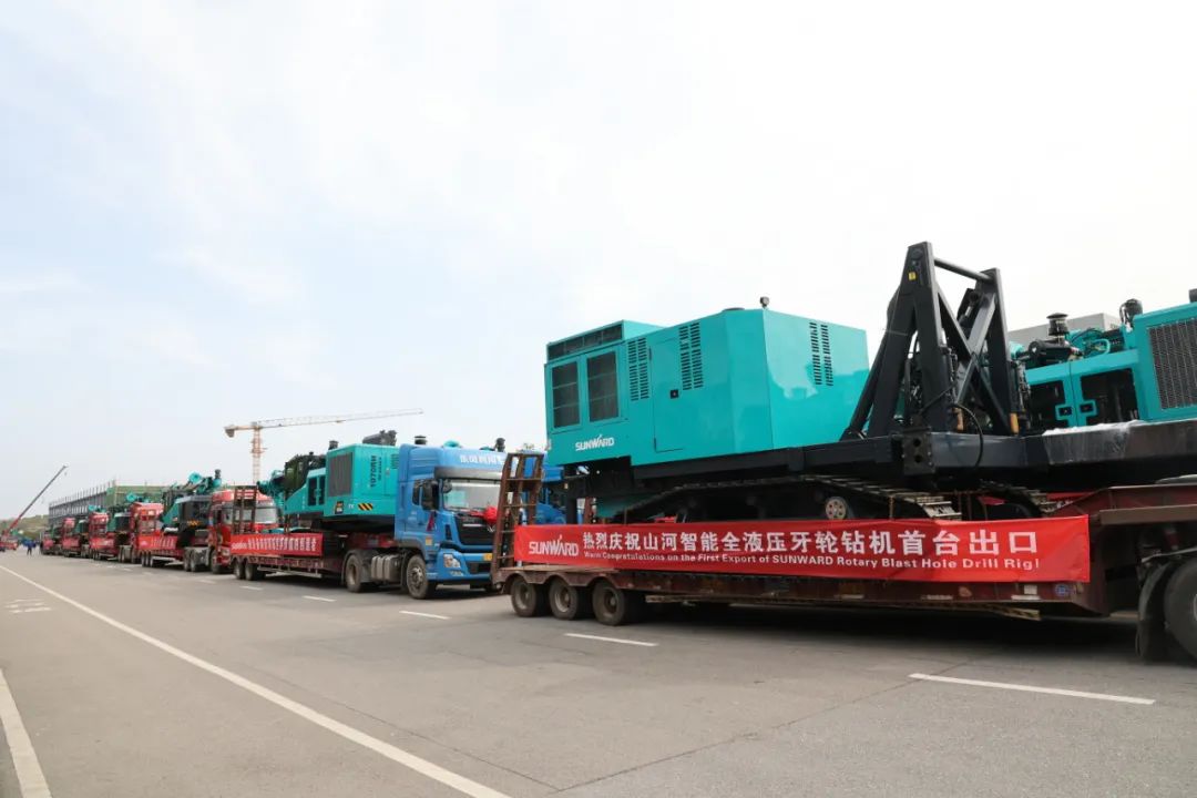 征战全球市。3868la银河总站智能凿岩设备批量发货