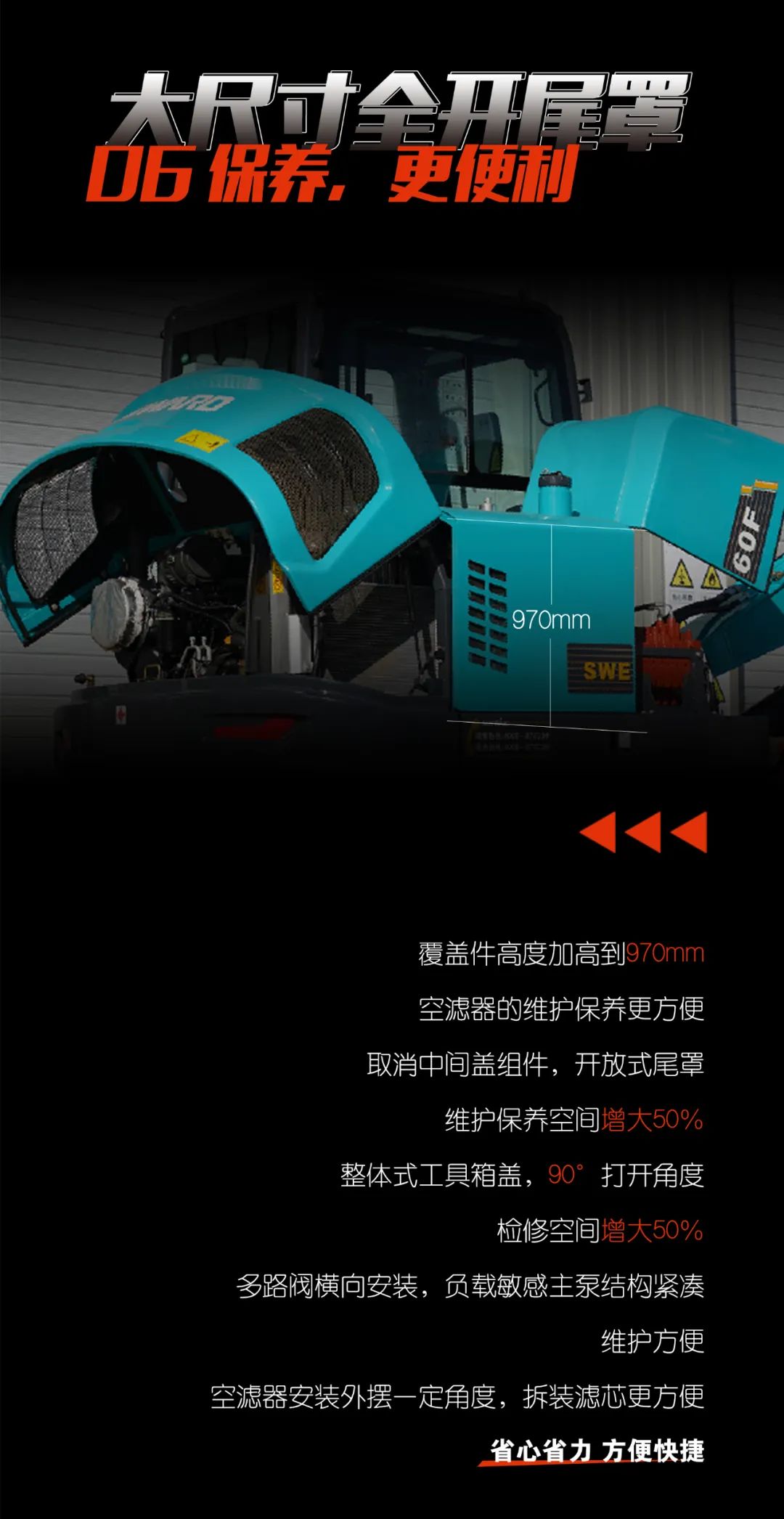 一图读懂 | 献礼七一 · 3868la银河总站智能SWE60F挖掘机低碳来袭