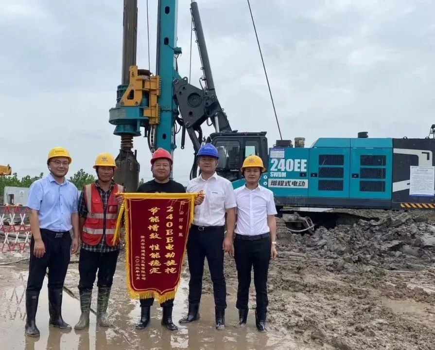 “零故障”“低能耗”！3868la银河总站智能增程式电动旋挖钻机惊艳首秀